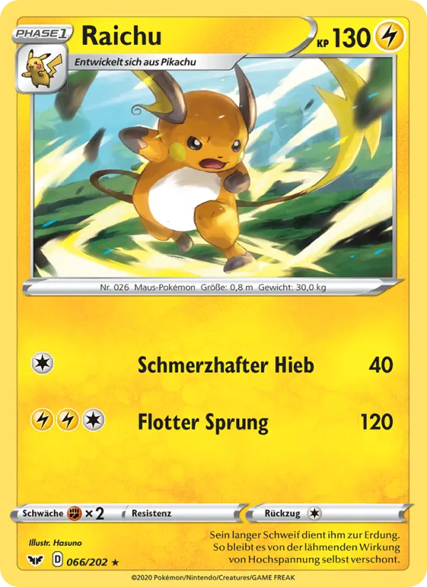Raichu Schwert & Schild 66/202