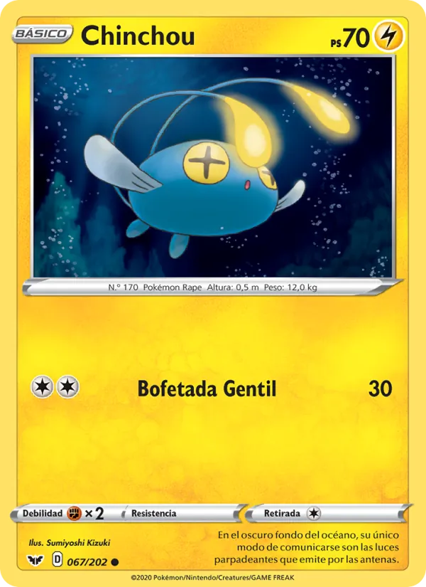 Chinchou Espada y Escudo 67/202