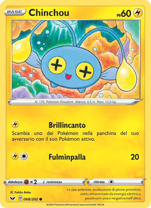 Chinchou Spada e Scudo 68/202