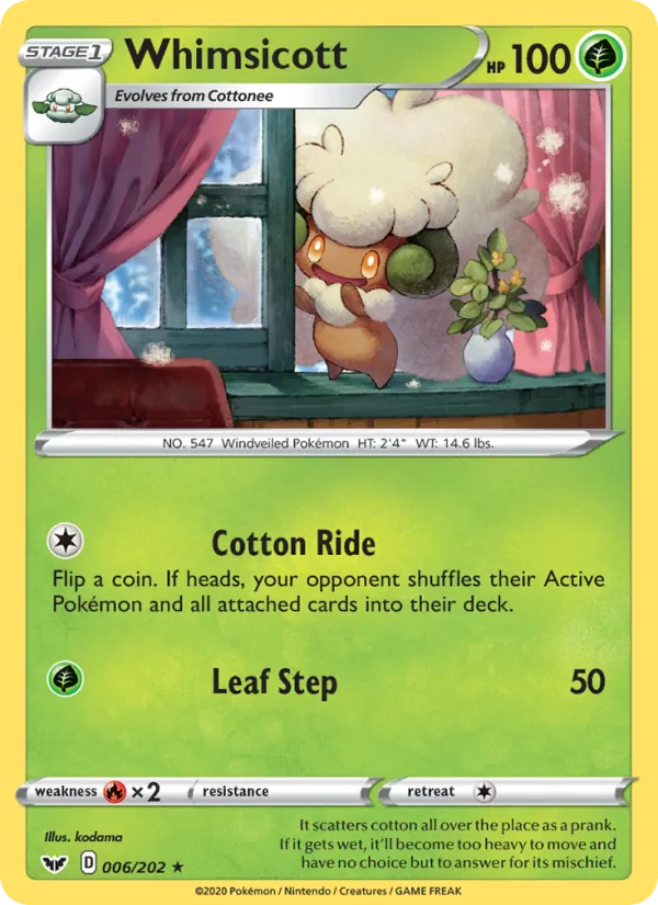 Whimsicott Sword & Shield 6/202