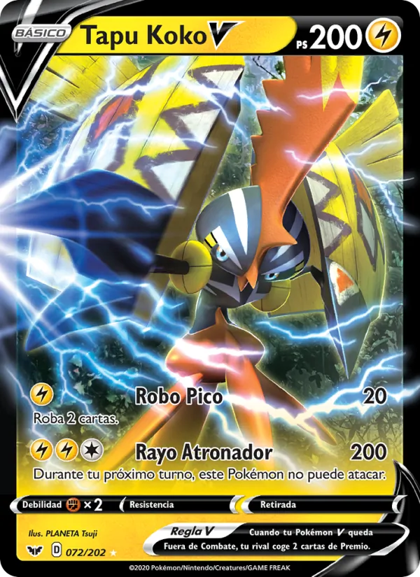 Tapu Koko V Espada y Escudo 72/202