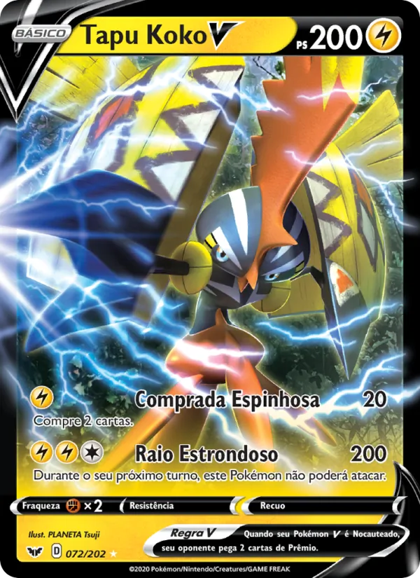 Tapu Koko V Espada e Escudo 72/202
