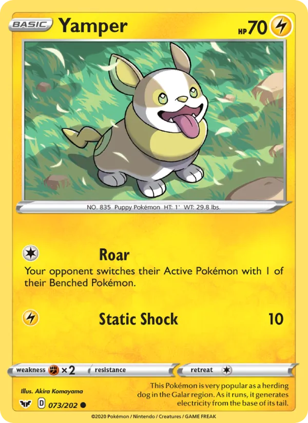 Yamper Sword & Shield 73/202