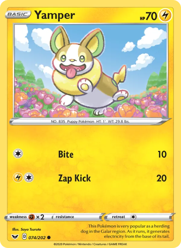Yamper Sword & Shield 74/202