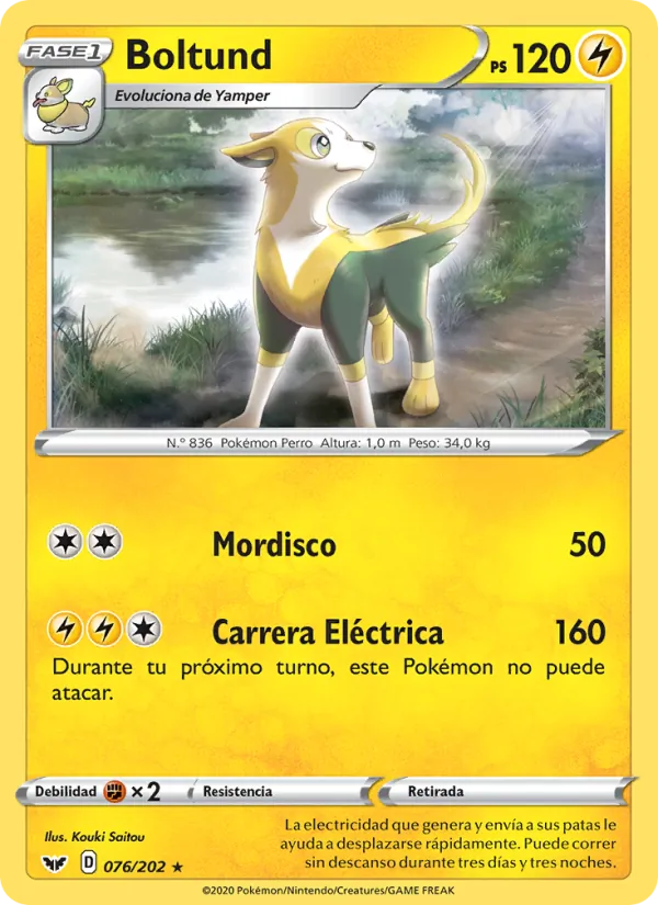 Boltund Espada y Escudo 76/202