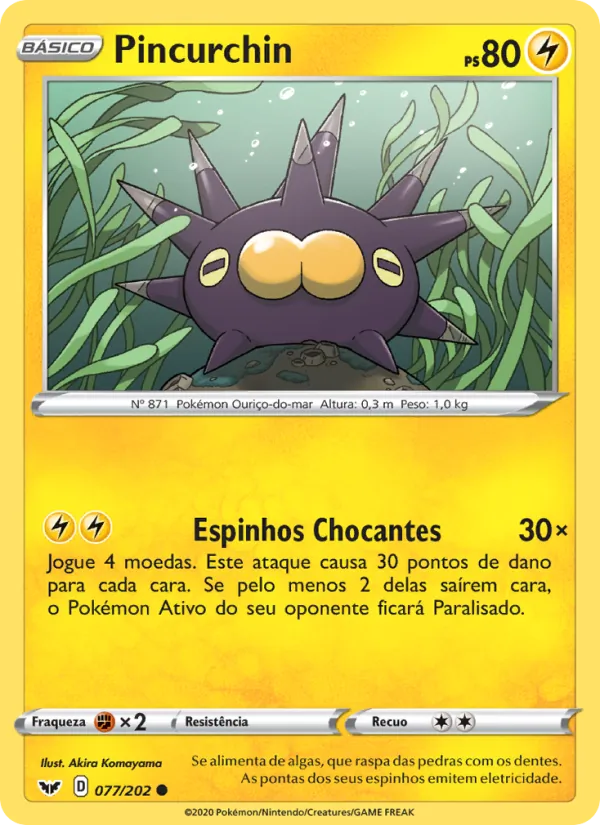 Pincurchin Espada e Escudo 77/202