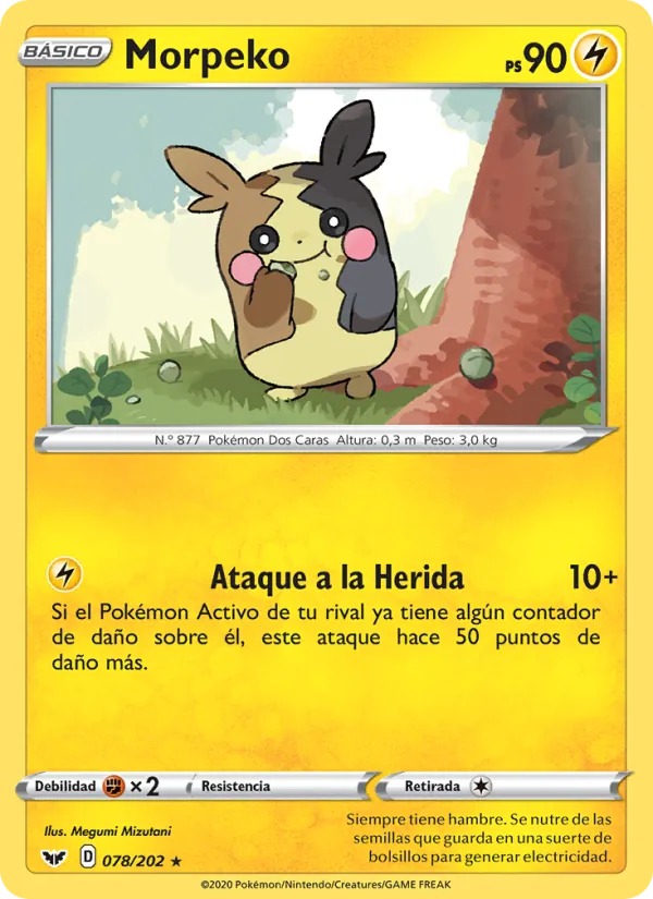 Morpeko Espada y Escudo 78/202