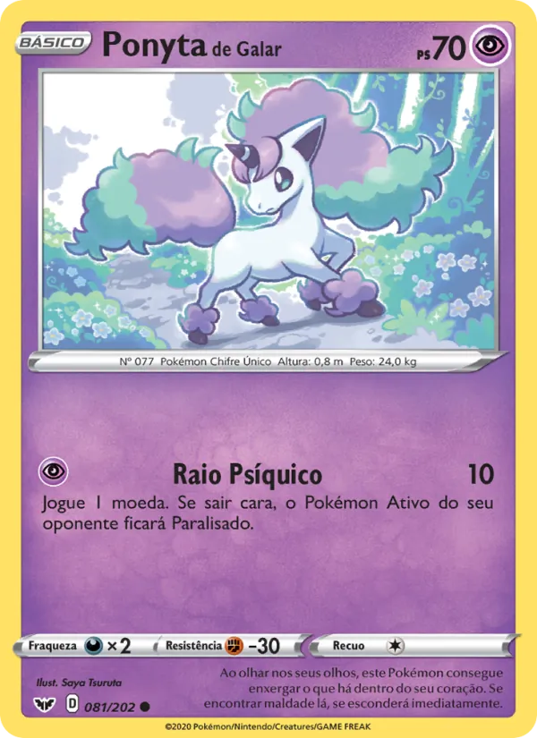 Ponyta de Galar Espada e Escudo 81/202