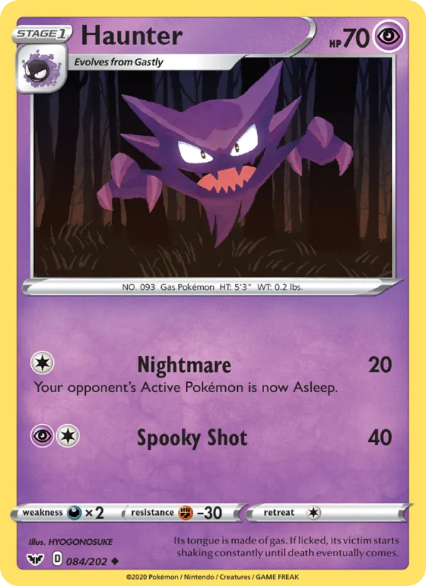 Haunter Sword & Shield 84/202
