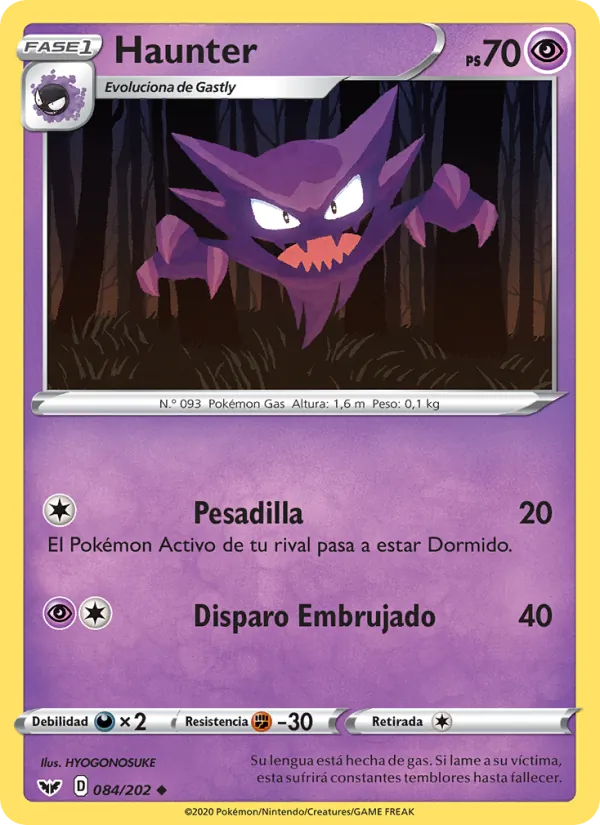 Haunter Espada y Escudo 84/202