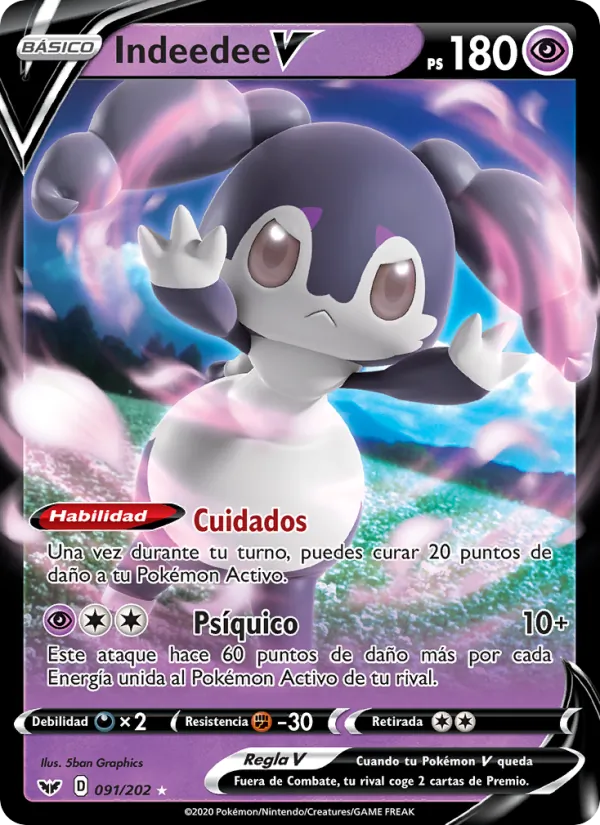 Indeedee V Espada y Escudo 91/202