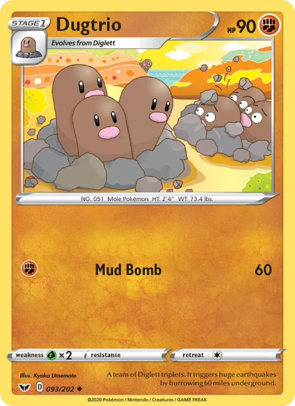 Dugtrio Sword & Shield 93/202