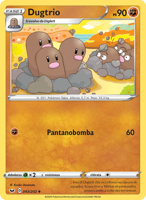 Dugtrio Spada e Scudo 93/202