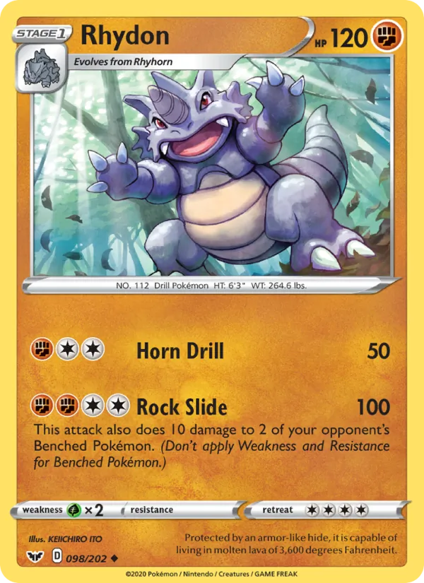 Rhydon Sword & Shield 98/202