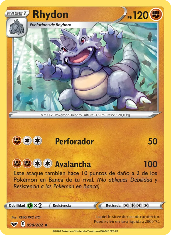 Rhydon Espada y Escudo 98/202