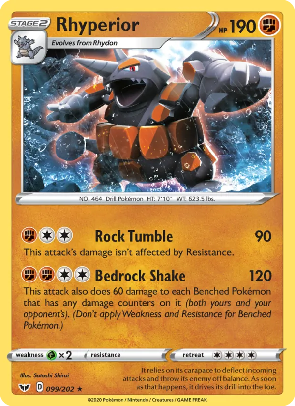 Rhyperior Sword & Shield 99/202