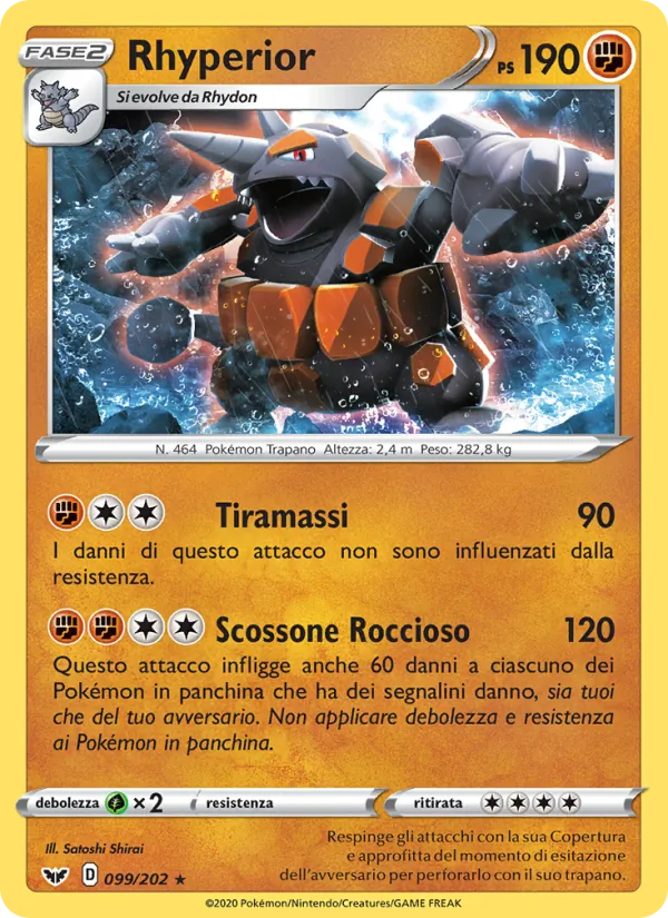 Rhyperior Spada e Scudo 99/202