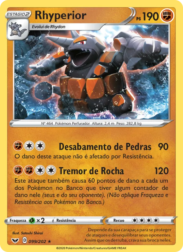 Rhyperior Espada e Escudo 99/202