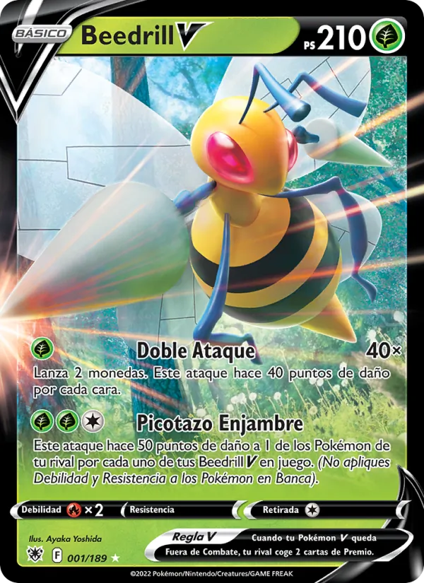 Beedrill V Resplandor Astral 001/189