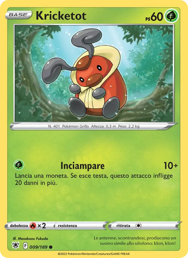 Kricketot Lucentezza Siderale 009/189