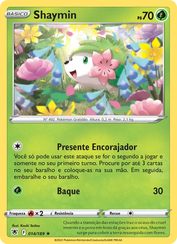 Shaymin Estrelas Radiantes 014/189