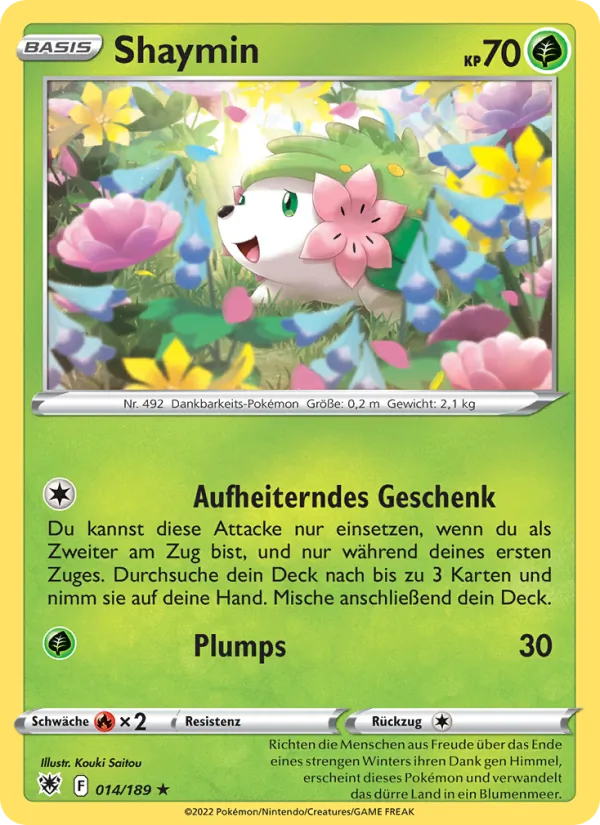Shaymin Astralglanz 014/189