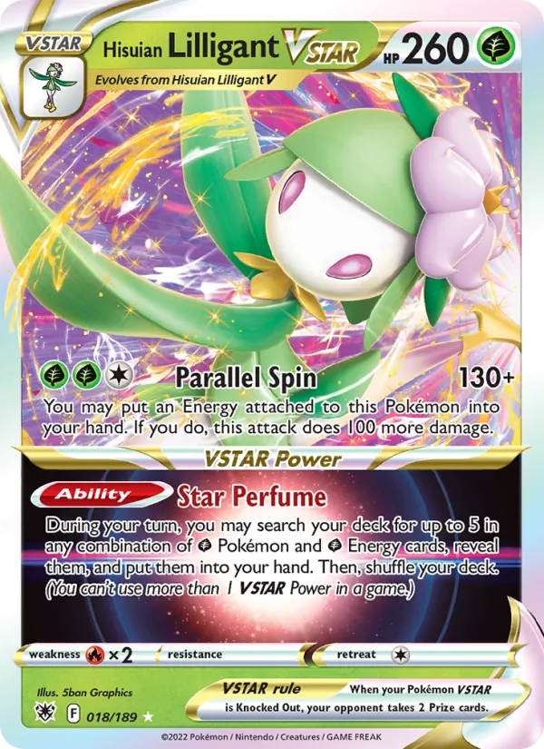 Hisuian Lilligant VSTAR Astral Radiance 018/189