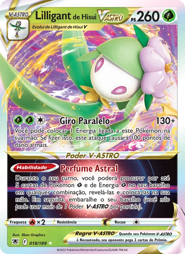 Lilligant de Hisui V-ASTRO Estrelas Radiantes 018/189