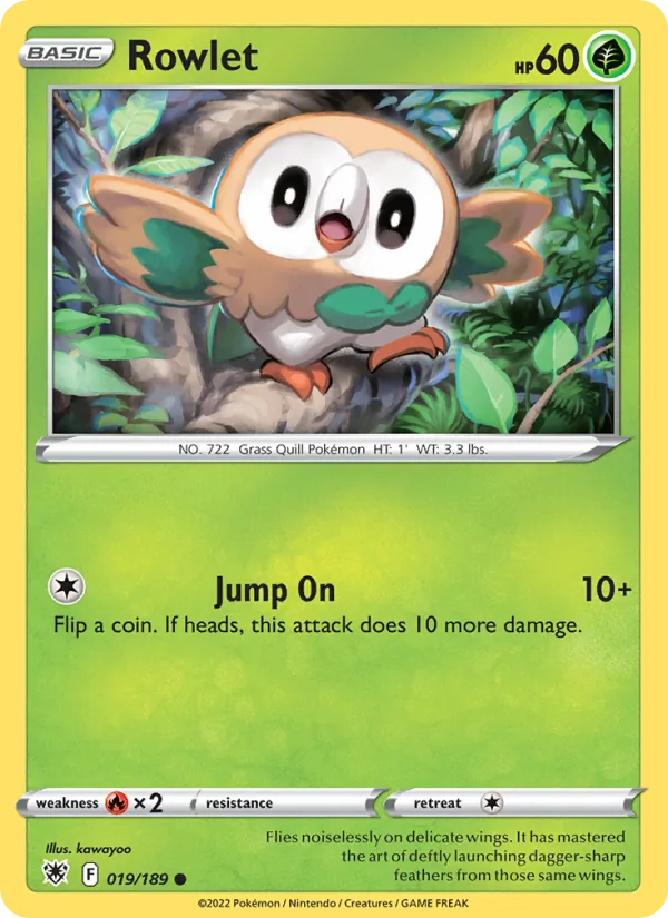 Rowlet Astral Radiance 019/189