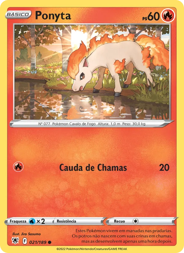 Ponyta Estrelas Radiantes 021/189