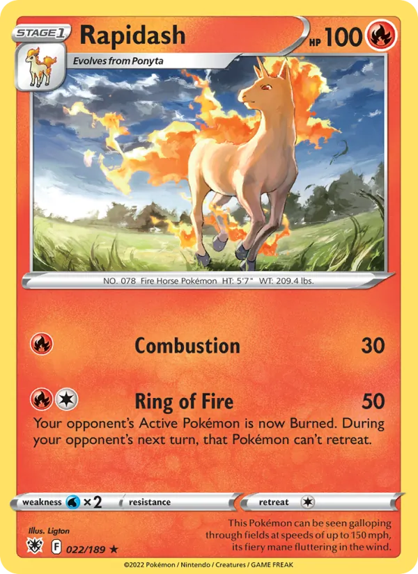 Rapidash Astral Radiance 022/189