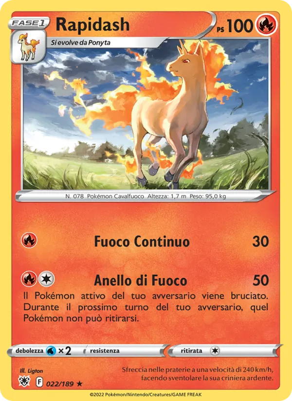 Rapidash Lucentezza Siderale 022/189