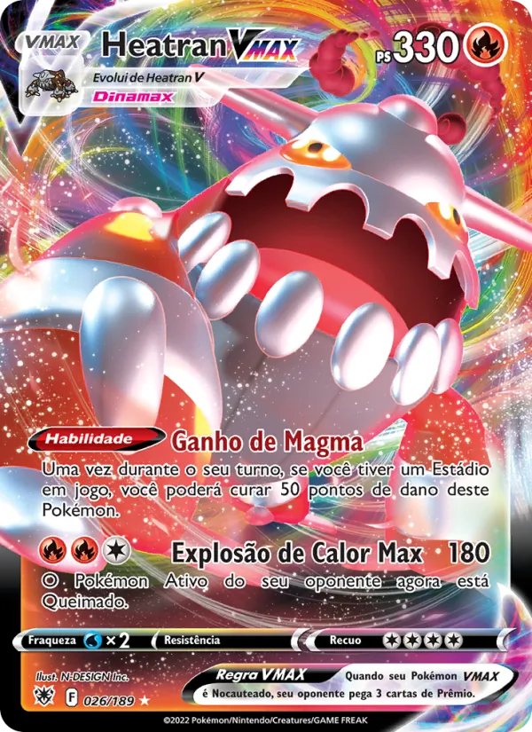 Heatran VMAX Estrelas Radiantes 026/189
