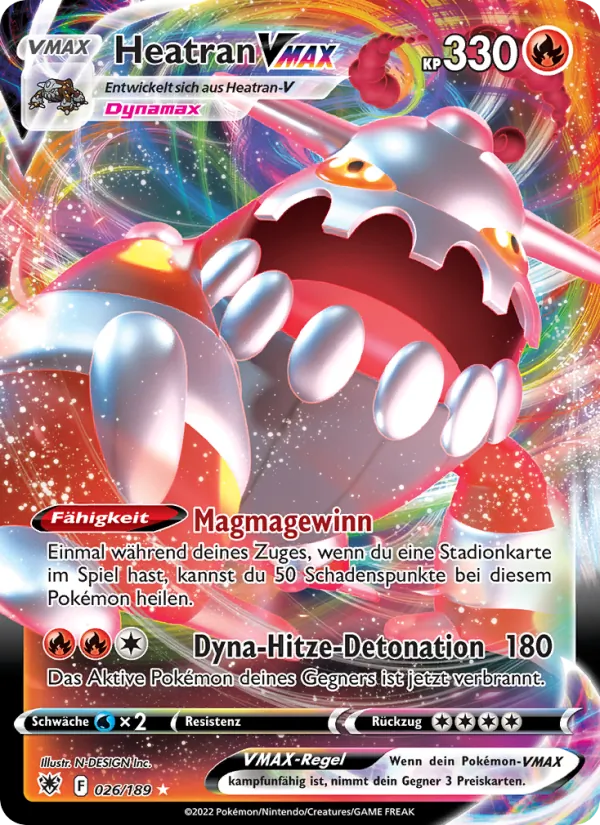 Heatran VMAX Astralglanz 026/189