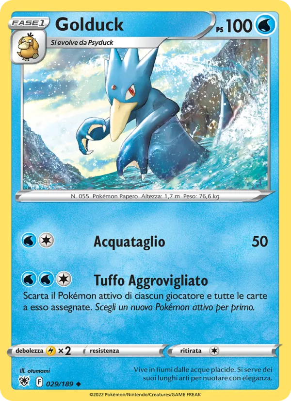 Golduck Lucentezza Siderale 029/189