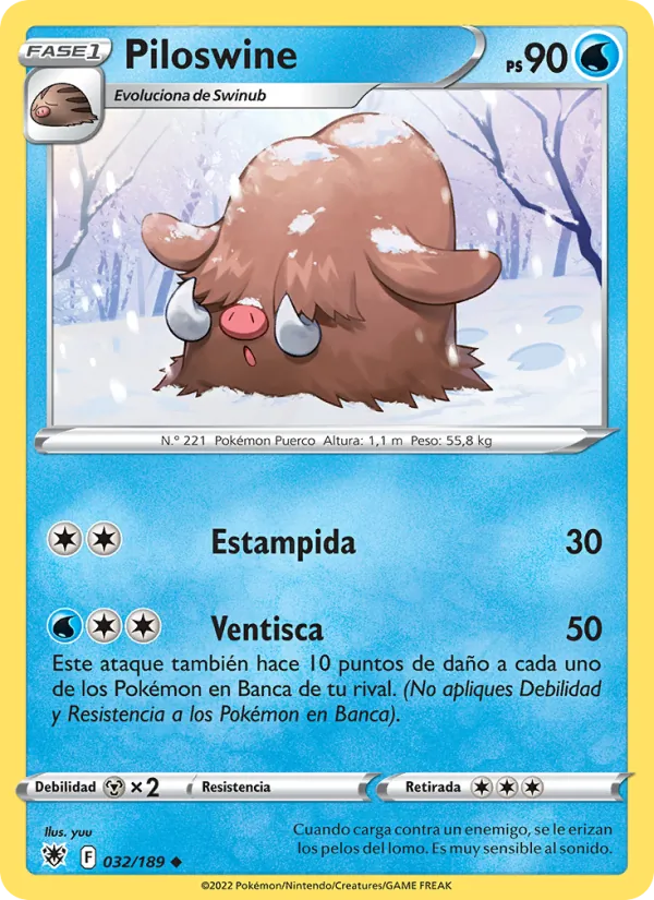 Piloswine Resplandor Astral 032/189