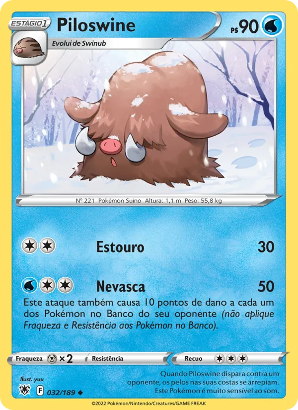 Piloswine Estrelas Radiantes 032/189