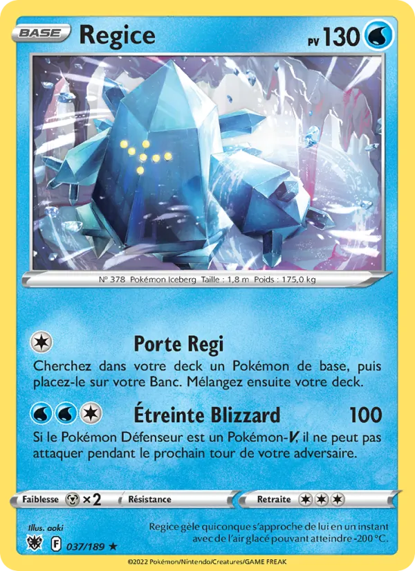 Regice Astres Radieux 037/189