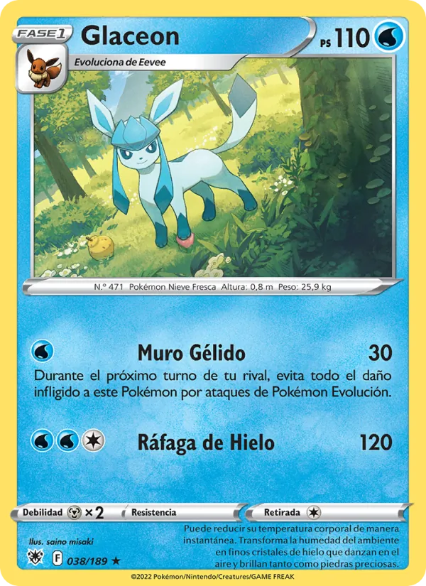 Glaceon Resplandor Astral 038/189