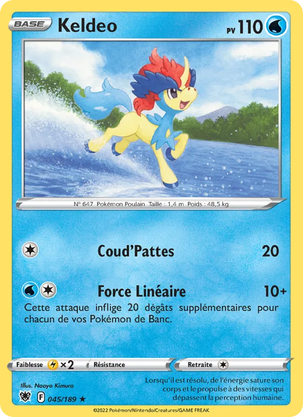 Keldeo Astres Radieux 045/189