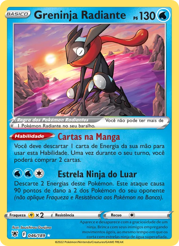 Greninja Radiante Estrelas Radiantes 046/189
