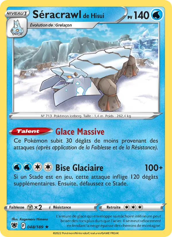 Séracrawl de Hisui Astres Radieux 048/189