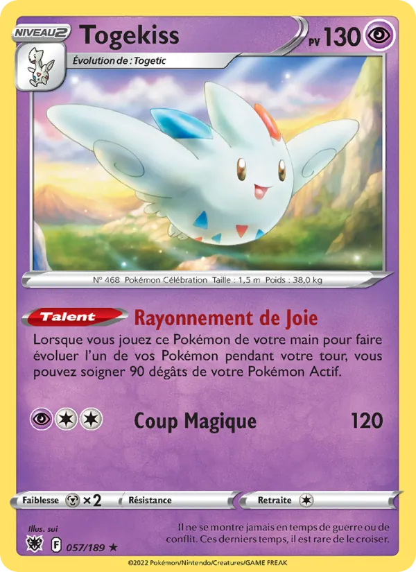 Togekiss Astres Radieux 057/189