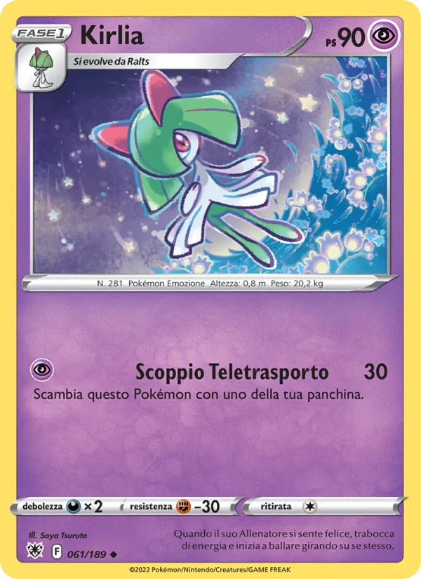 Kirlia Lucentezza Siderale 061/189