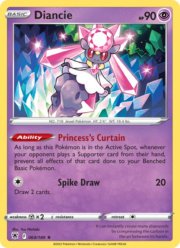 Diancie Astral Radiance 068/189