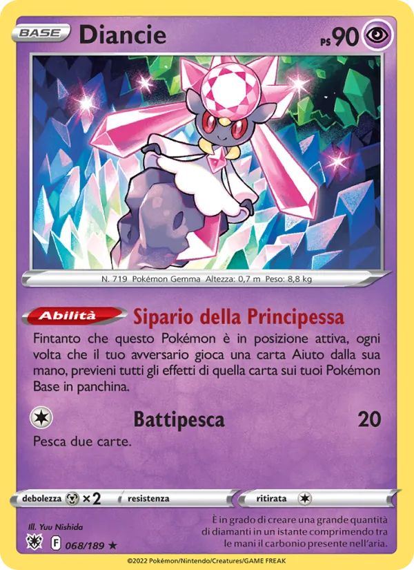 Diancie Lucentezza Siderale 068/189