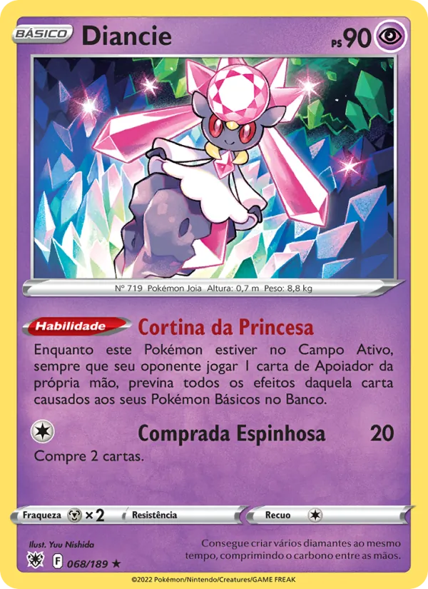 Diancie Estrelas Radiantes 068/189