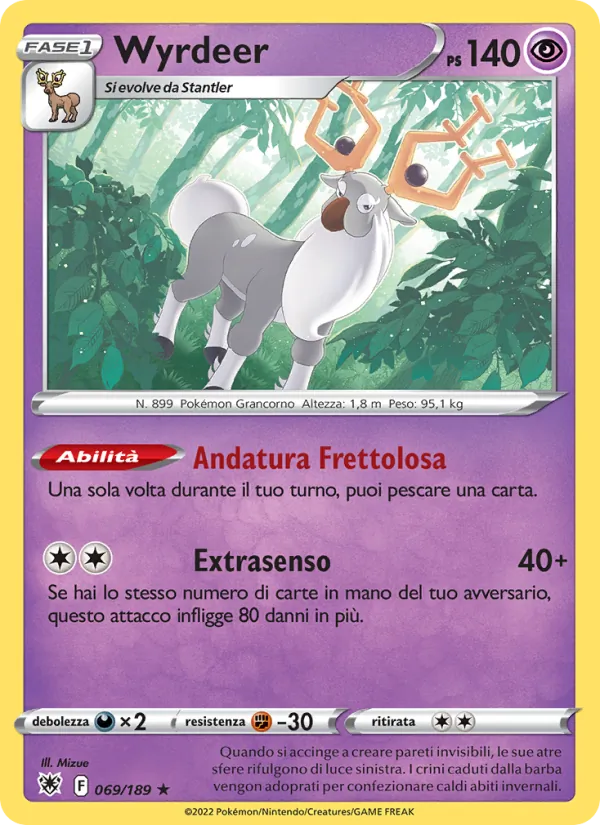 Wyrdeer Lucentezza Siderale 069/189