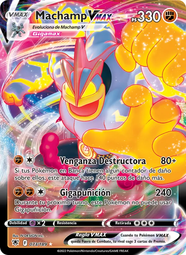 Machamp VMAX Resplandor Astral 073/189