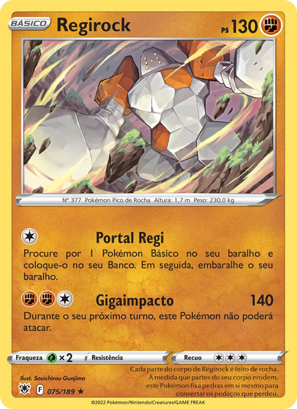 Regirock Estrelas Radiantes 075/189